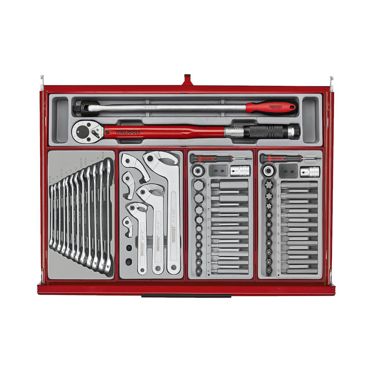 Teng Tools 26in PRO35™ Stack Tool Kit 753 Pieces Red